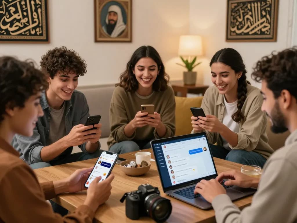 Connecting through دردشة فلسطين: Engaging online conversations among young Palestinians in a vibrant chat environment.