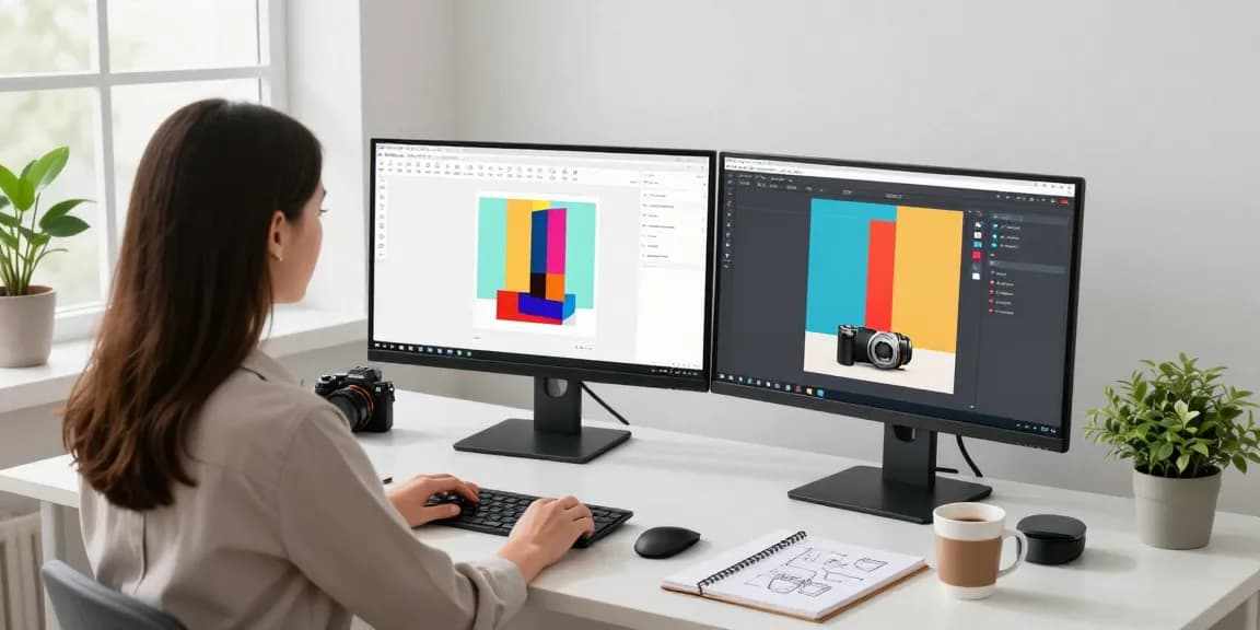 Editing product images with rmbg.pro background removal tool in a stylish workspace.