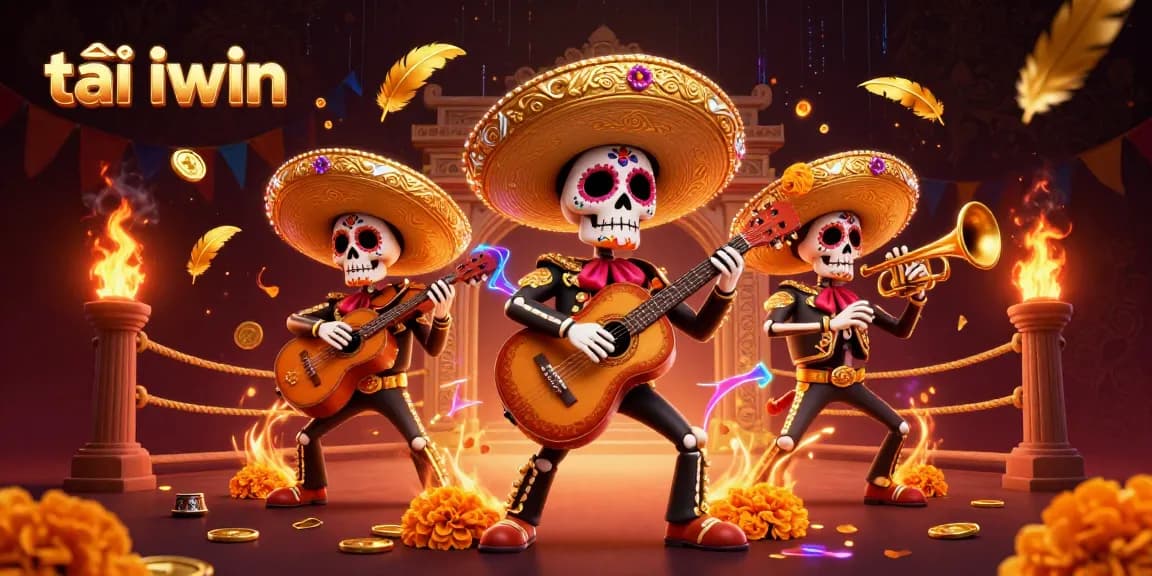 Enjoy vibrant gameplay with tải iwin as skeleton mariachi musicians bring the casino to life.