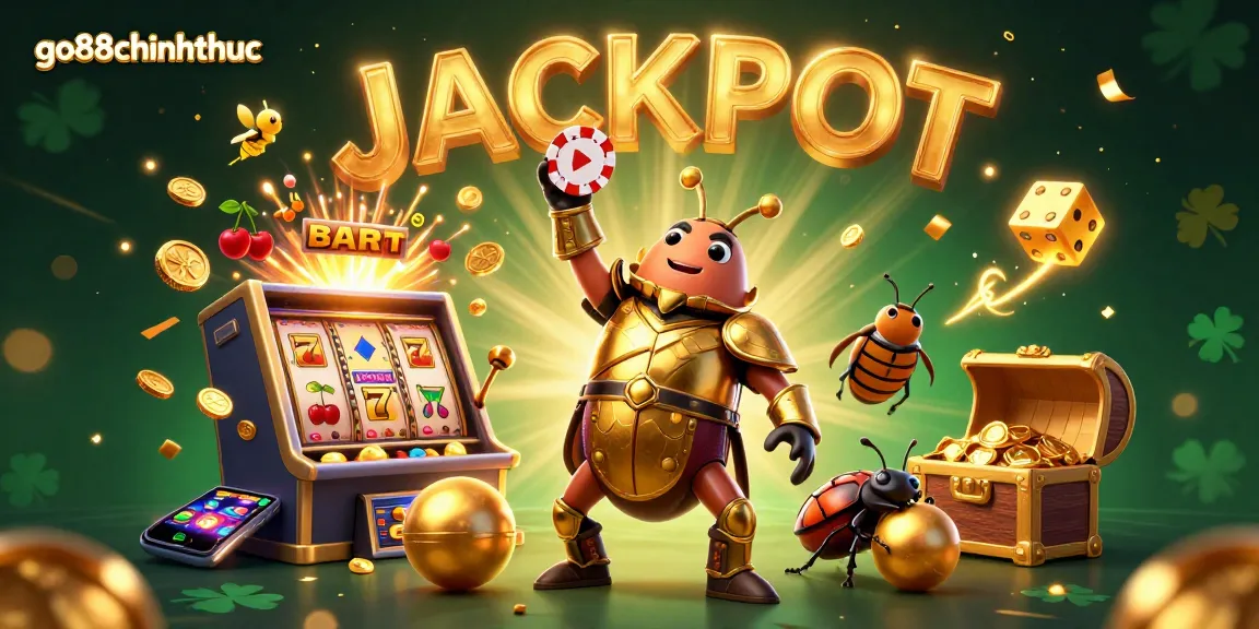 Experience exciting wins with go88chinhthuc's vivid casino adventure illustration showcasing jackpot celebrations.