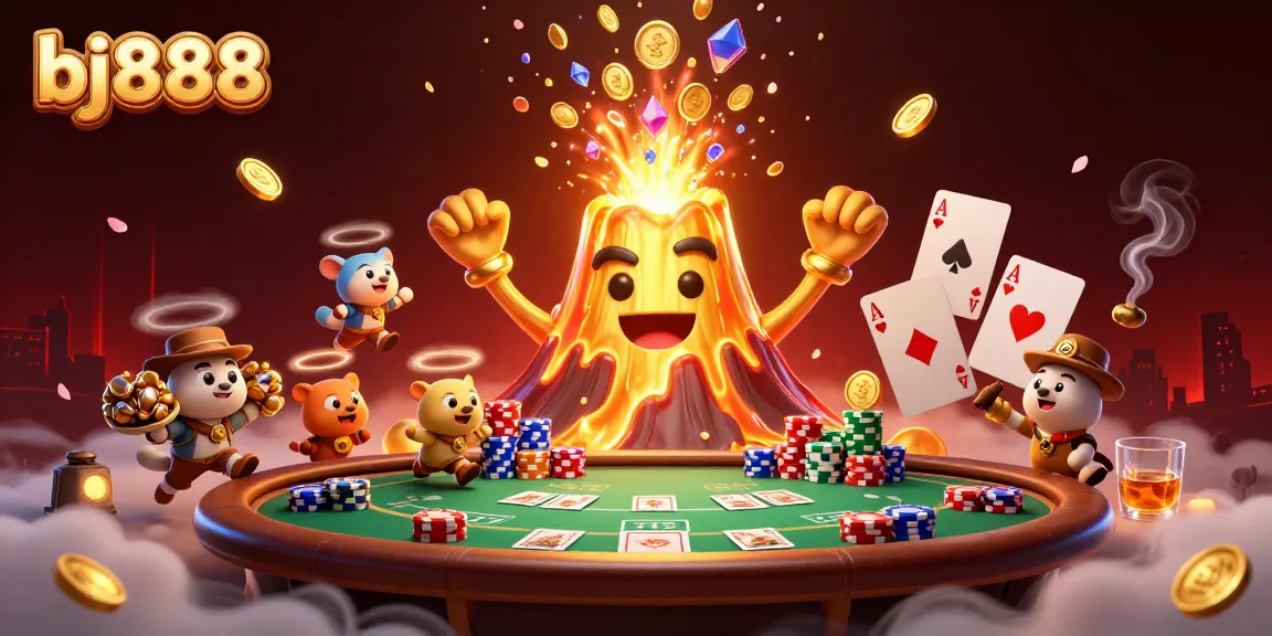 Experience thrilling gaming at bj888 with a dynamic scene of treasures and excitement.
