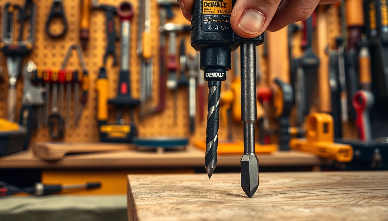 The DeWalt pilot drill bit effortlessly creates clean, precise holes in wood and metal.