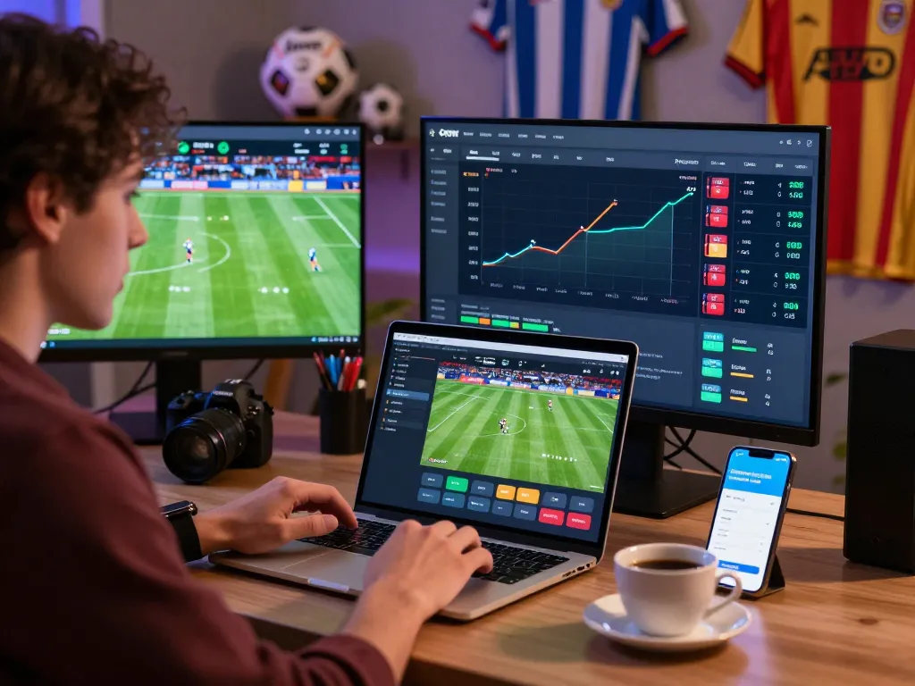 Engaging sports betting experience on OKFUN with live match tracking and vibrant odds display