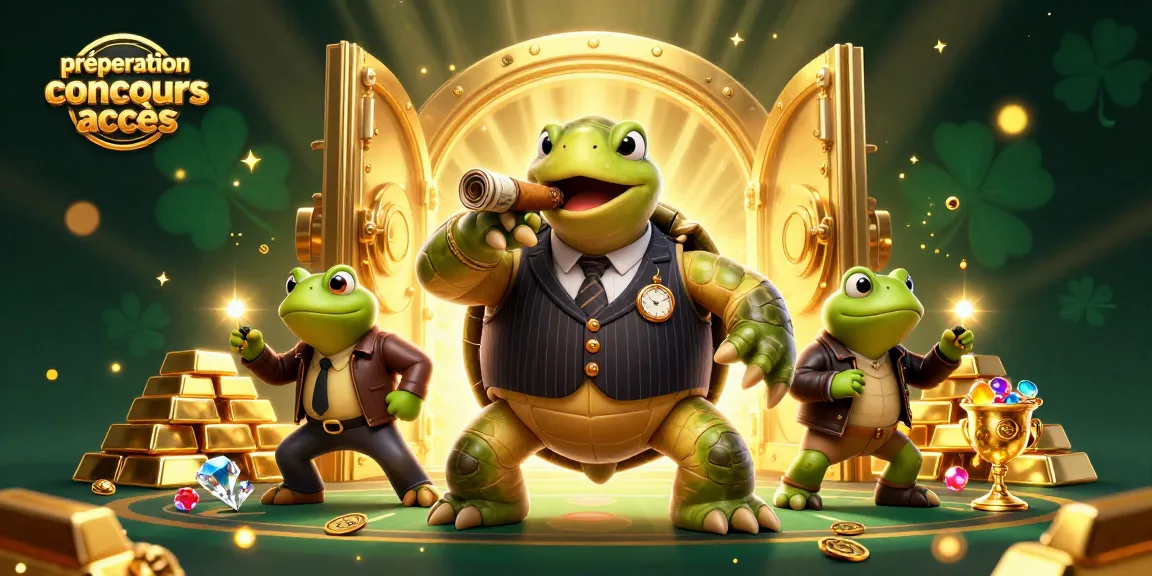 Prepare for the concours accès with an exciting gambling twist in 3D illustration