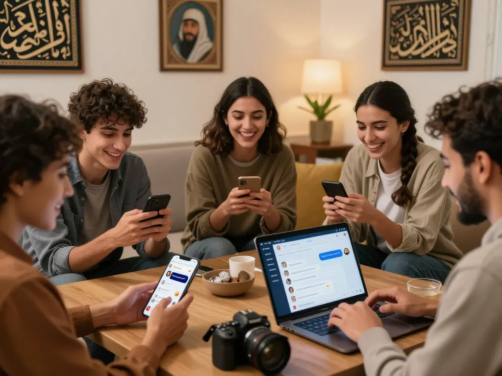 Connecting through دردشة فلسطين: Engaging online conversations among young Palestinians in a vibrant chat environment.