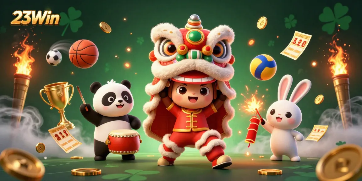 Engage with exciting gameplay at 23Win, featuring dynamic sports elements and vibrant 3D characters.