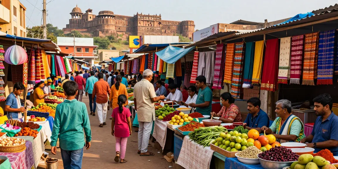 Explore the vibrant marketplace of Kurnool.vip filled with local vendors, fresh produce, and cultural richness.