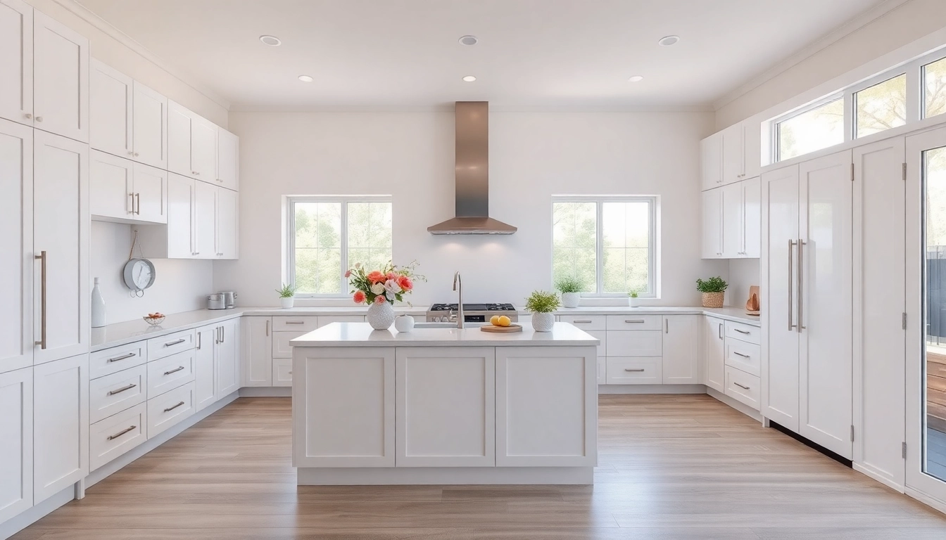 Cabinet Refacing Largo FL enhances kitchen aesthetics with modern cabinetry and a bright atmosphere.