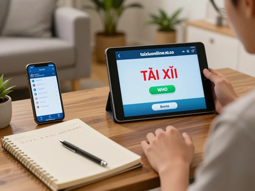 Engaging gameplay experience on taixiuonline.za.com with player focused on TÀI XỈU in cozy home setting, highlighting responsible gambling.