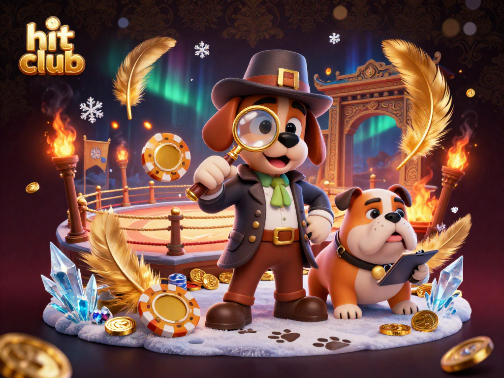 Engage in casino adventure with hit club, where the detective seeks treasure among golden poker chips and betting tokens.