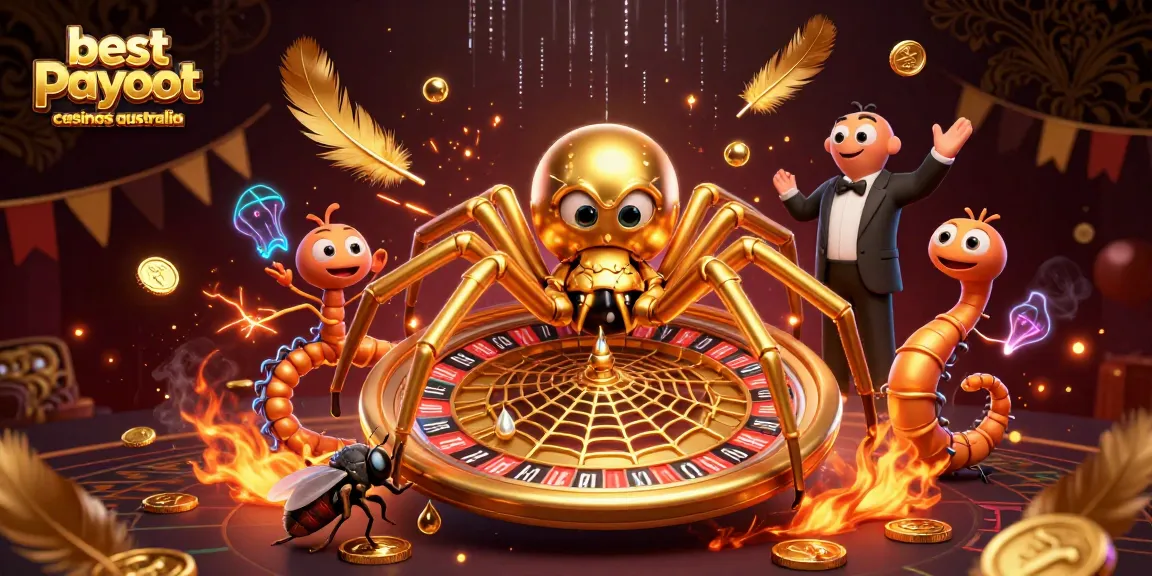 Experience the excitement of the best payout casinos Australia in this vibrant casino-themed 3D illustration.