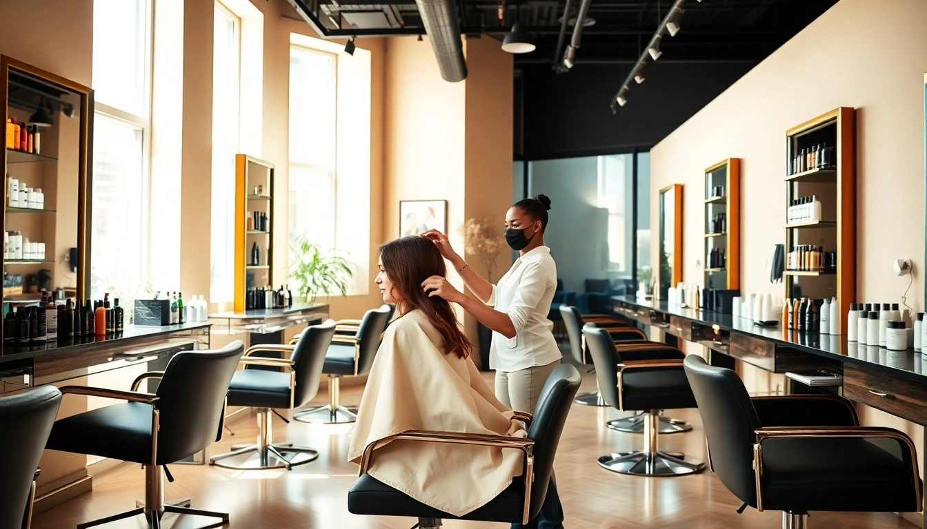 Find the perfect hairdresser near me in a stylish salon setting.