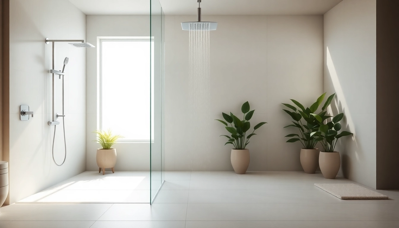 Experience luxury with elegant showers au in a modern bathroom showcasing sleek design features.