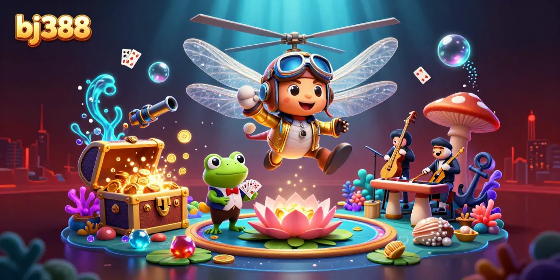Experience exhilarating bets with bj388 at a vibrant casino scene featuring engaging characters and dynamic games.