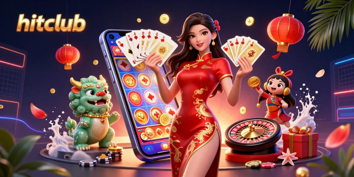 Experience thrilling wins at hitclub with vibrant 3D casino games featuring elegant characters.