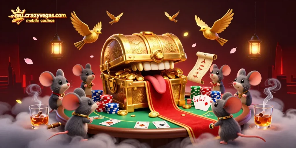 Engage with top games at au.crazyvegas.com mobile casinos, where thrilling poker dynamics await.